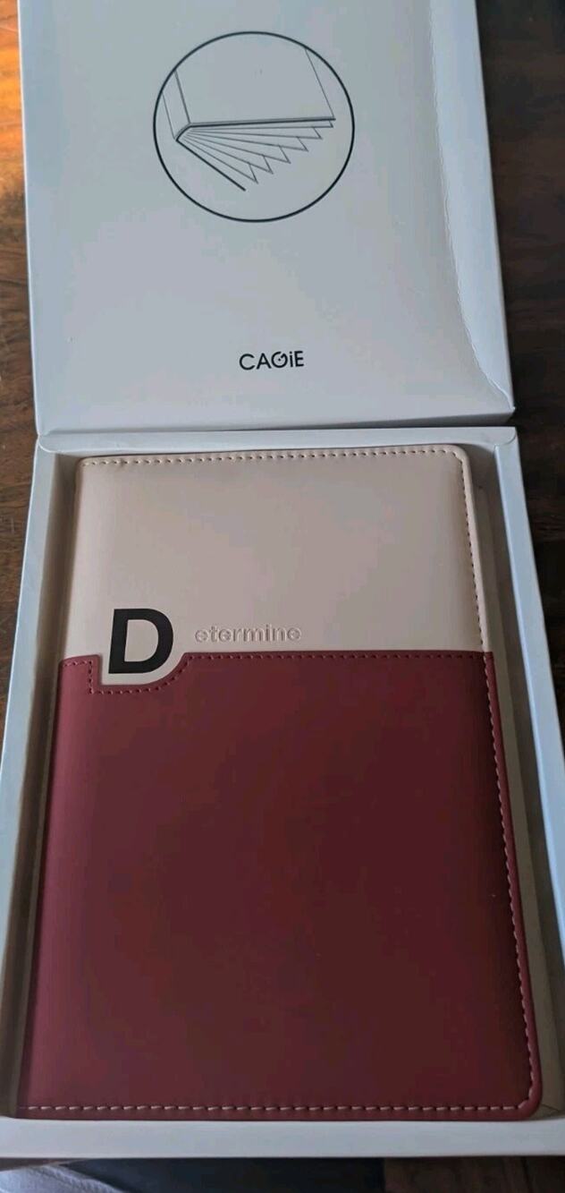 CAGIE Premium Leather Journal Notebook Planner Gift Box Hard Cover
